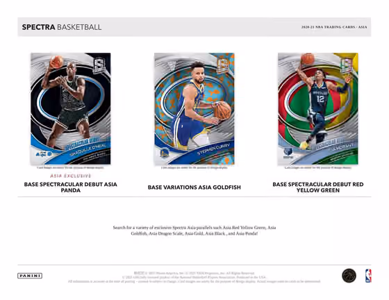 2020/21 Panini Spectra Basketball Asia Tmall Box NBA view 4