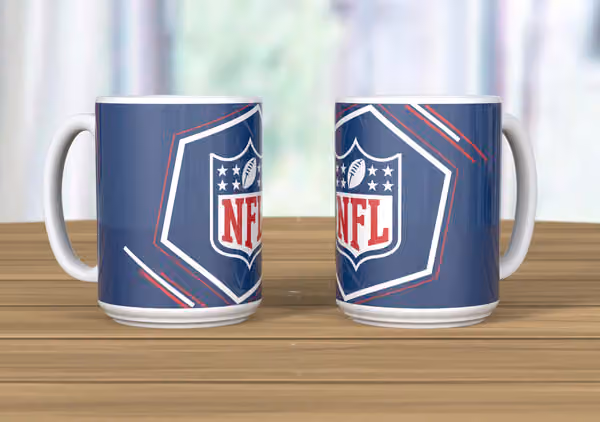 NFL Shield Hexagon Jumbo NFL Mug (440 ml) view 1