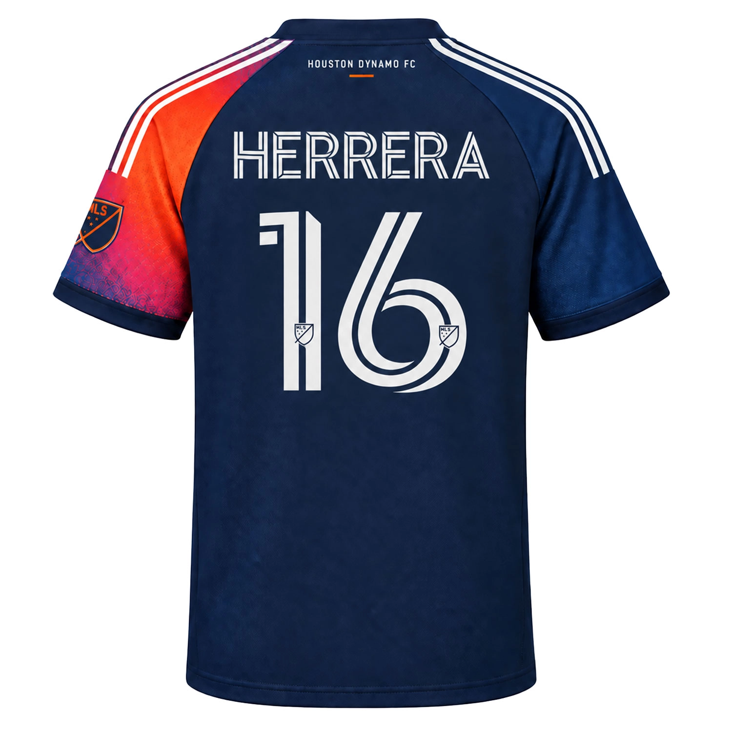 Hector Herrera Dynamo Jersey Powerful Blue Orange