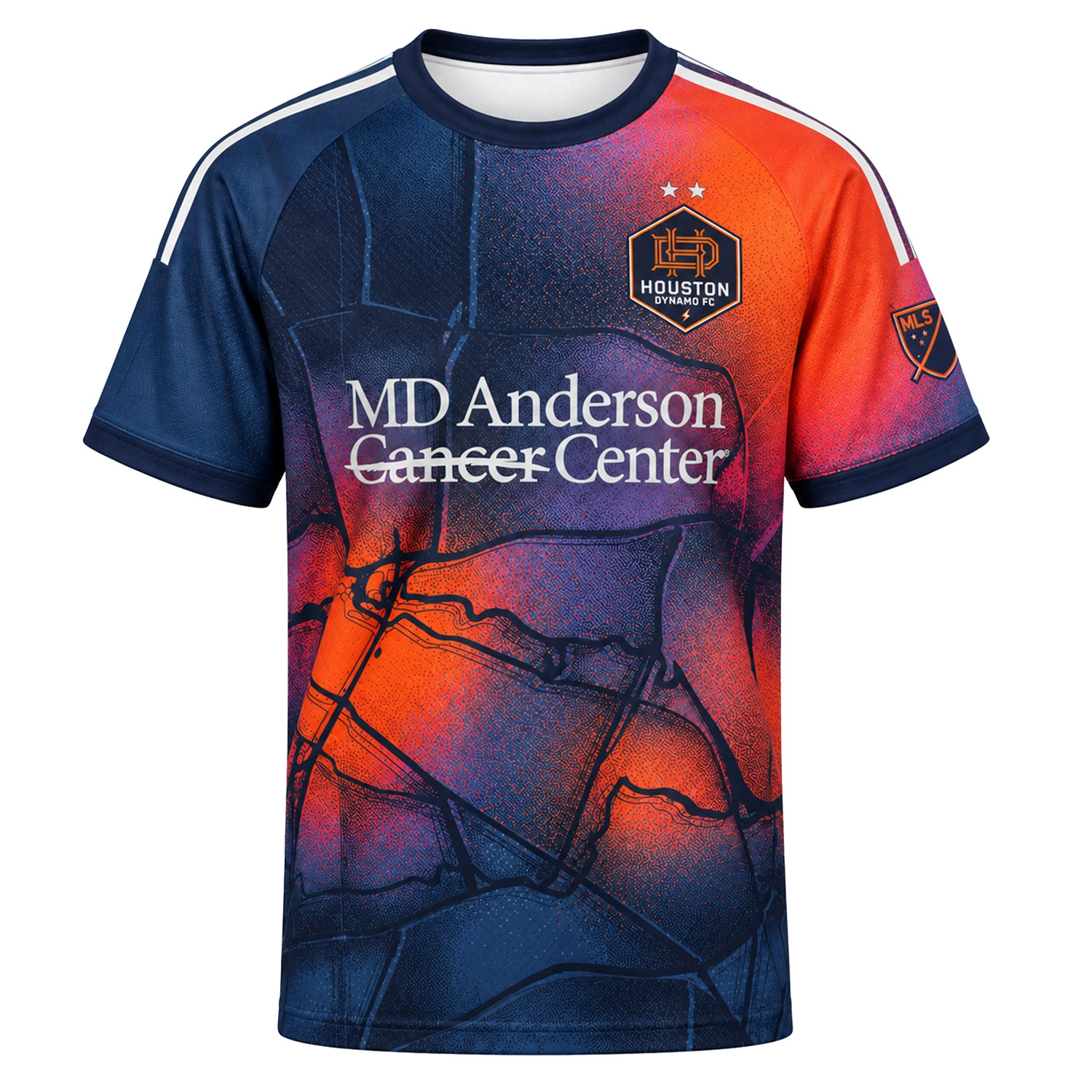 Hector Herrera Dynamo Jersey Powerful Blue Orange