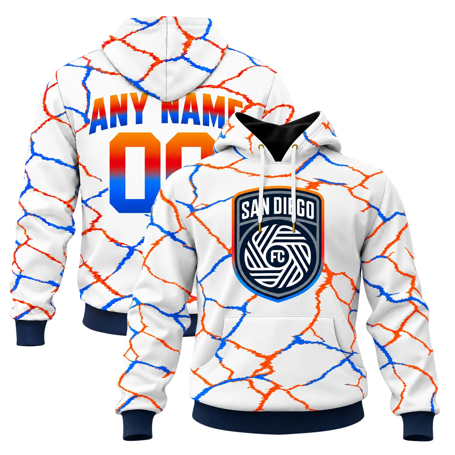 San Diego FC Away Hoodie - Vibrant Fan Kit