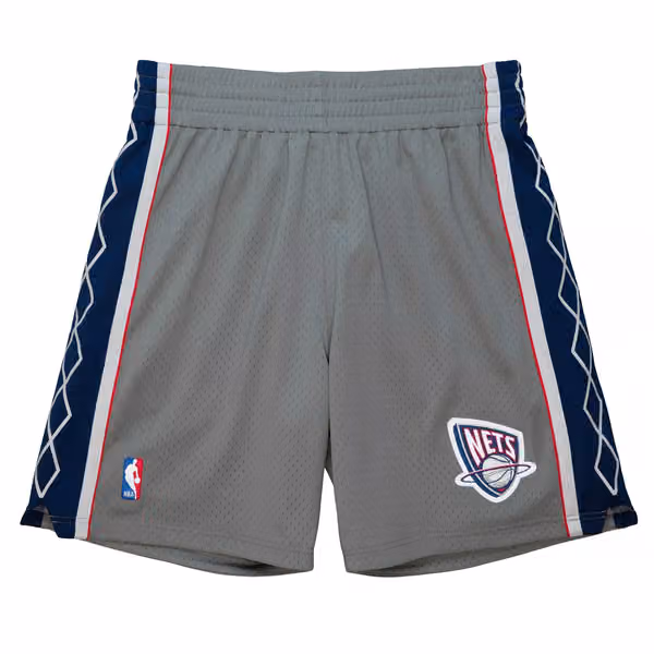 New Jersey Nets 2004-05 Mitchell & Ness Authentic NBA Shorts Alternate Gray view 1
