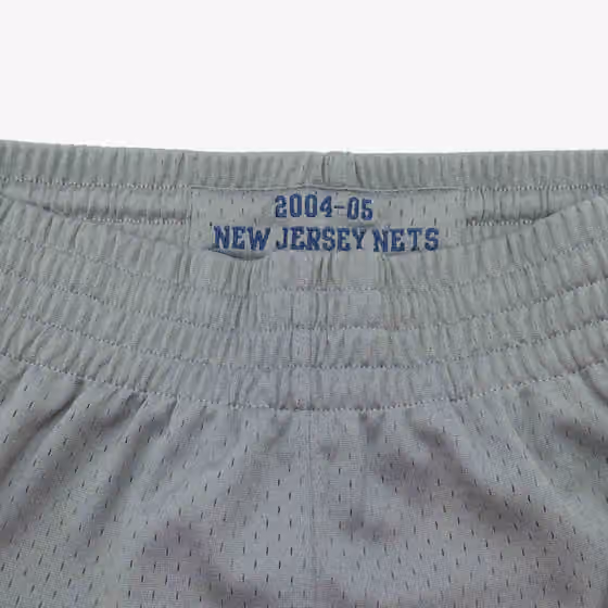 New Jersey Nets 2004-05 Mitchell & Ness Authentic NBA Shorts Alternate Gray view 4