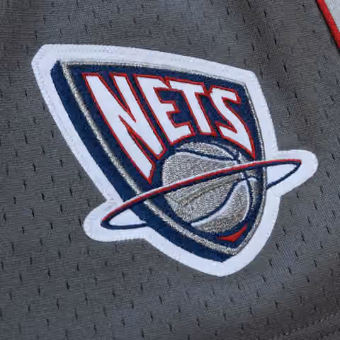 New Jersey Nets 2004-05 Mitchell & Ness Authentic NBA Shorts Alternate Gray view 3