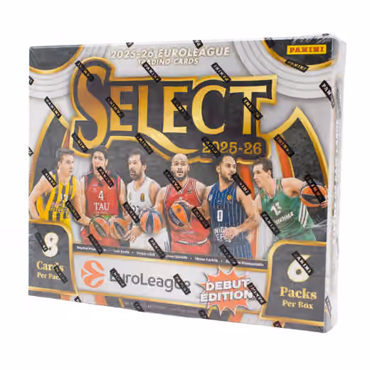 2025/26 Panini Select EuroLeague Basketball Hobby Box view 1