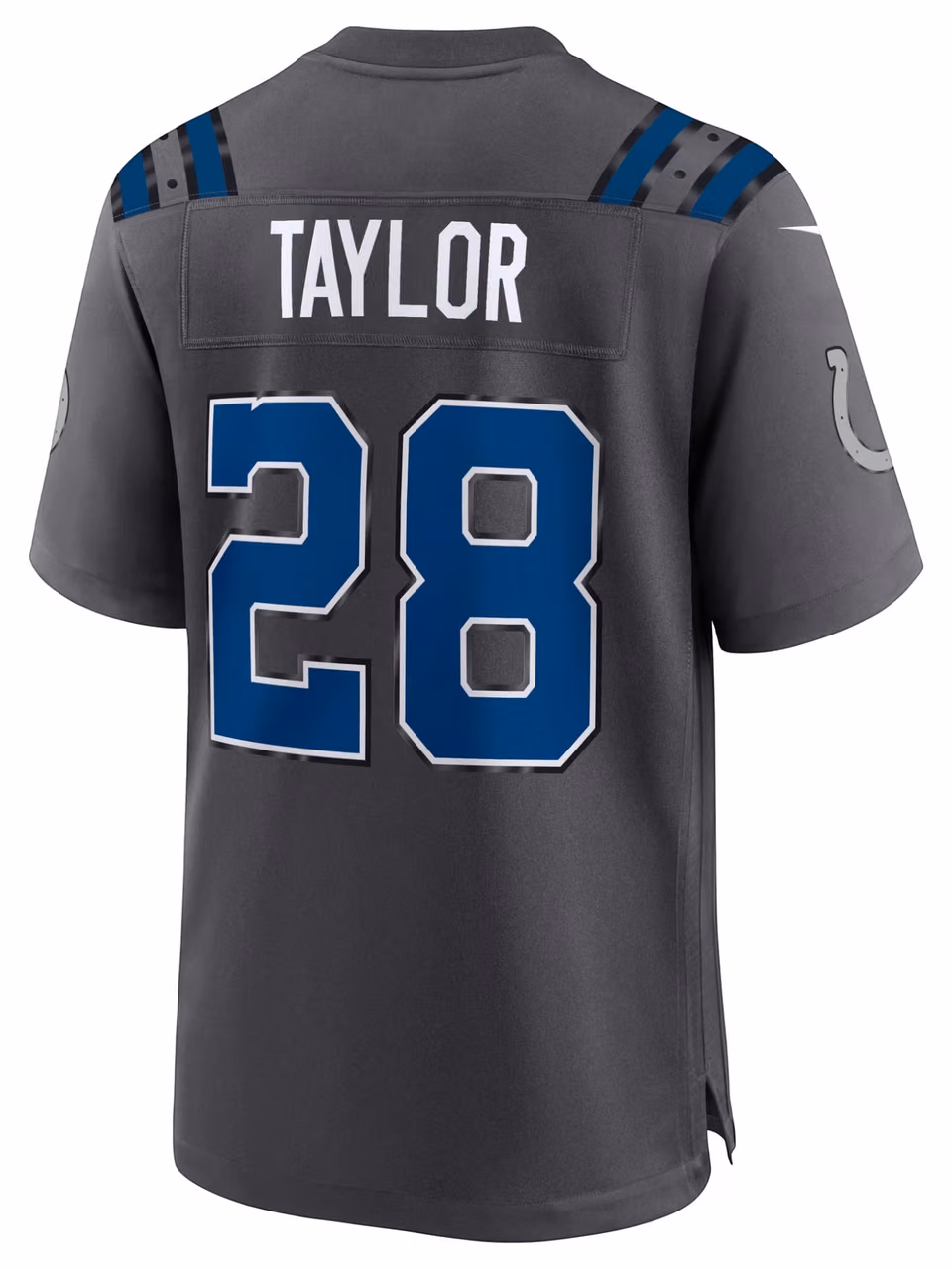 Jonathan Taylor #28 Indianapolis Colts 2026 Rivalries Game NFL Jersey Anthracite view 3