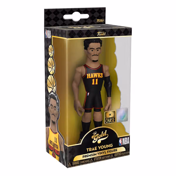 Funko Vinyl Gold 5" Trae Young Atlanta Hawks CHASE Edition NBA Figure view 2