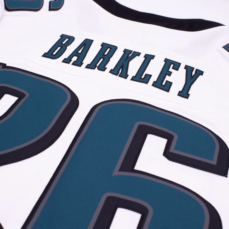 Saquon Barkley #26 Philadelphia Eagles 2026 Stitched Limited NFL Jersey White view 4