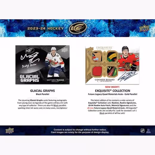 2023/24 Upper Deck Ice Hockey NHL Hobby Box view 4