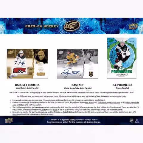 2023/24 Upper Deck Ice Hockey NHL Hobby Box view 2
