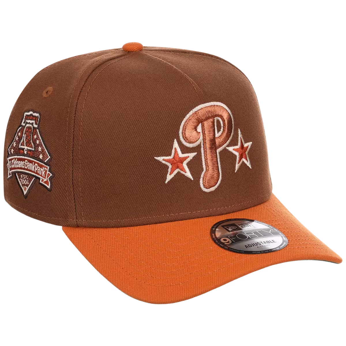 Philadelphia Phillies MLB Copper Harvest New Era 9FORTY A-Frame front view