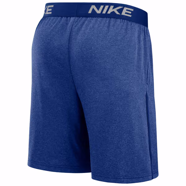 Kansas City Royals 2024 MLB Authentic Practice Nike Dri-FIT Shorts Blue view 2