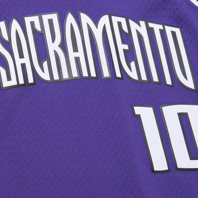 Mike Bibby #10 Sacramento Kings 2002-03 Mitchell & Ness Swingman NBA Jersey Purple view 4