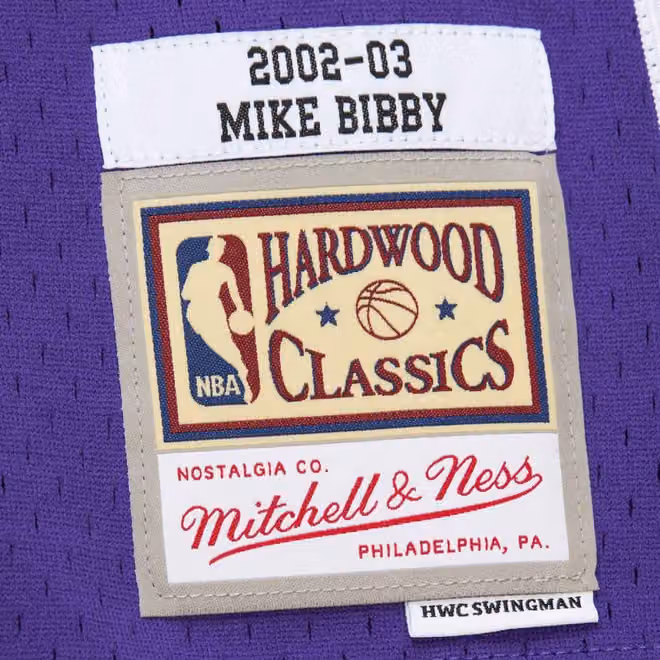 Mike Bibby #10 Sacramento Kings 2002-03 Mitchell & Ness Swingman NBA Jersey Purple view 3