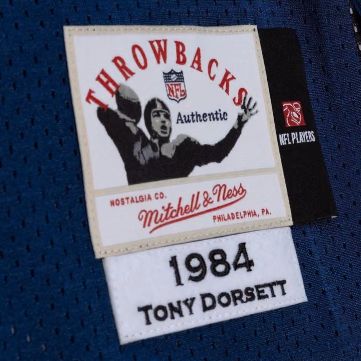 Tony Dorsett #33 Dallas Cowboys 1984 Mitchell & Ness Authentic NFL Jersey Navy view 3