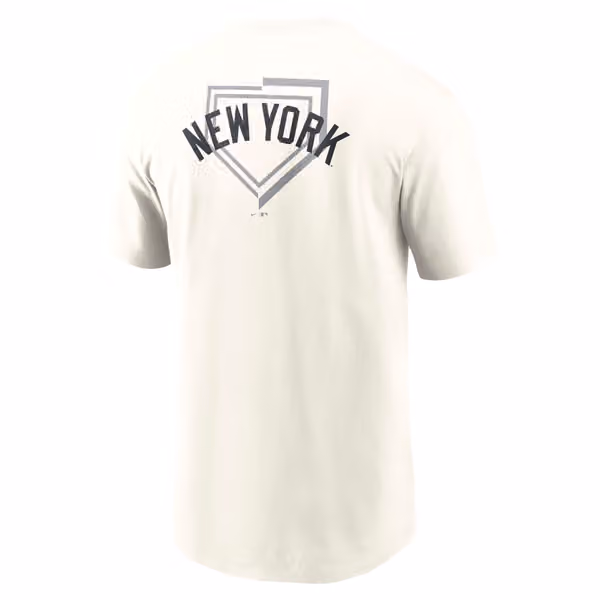 New York Yankees Primetime 2-Hit T-Shirt Cream view 3