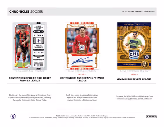 2022/23 Panini Chronicles Soccer Hobby Box view 5