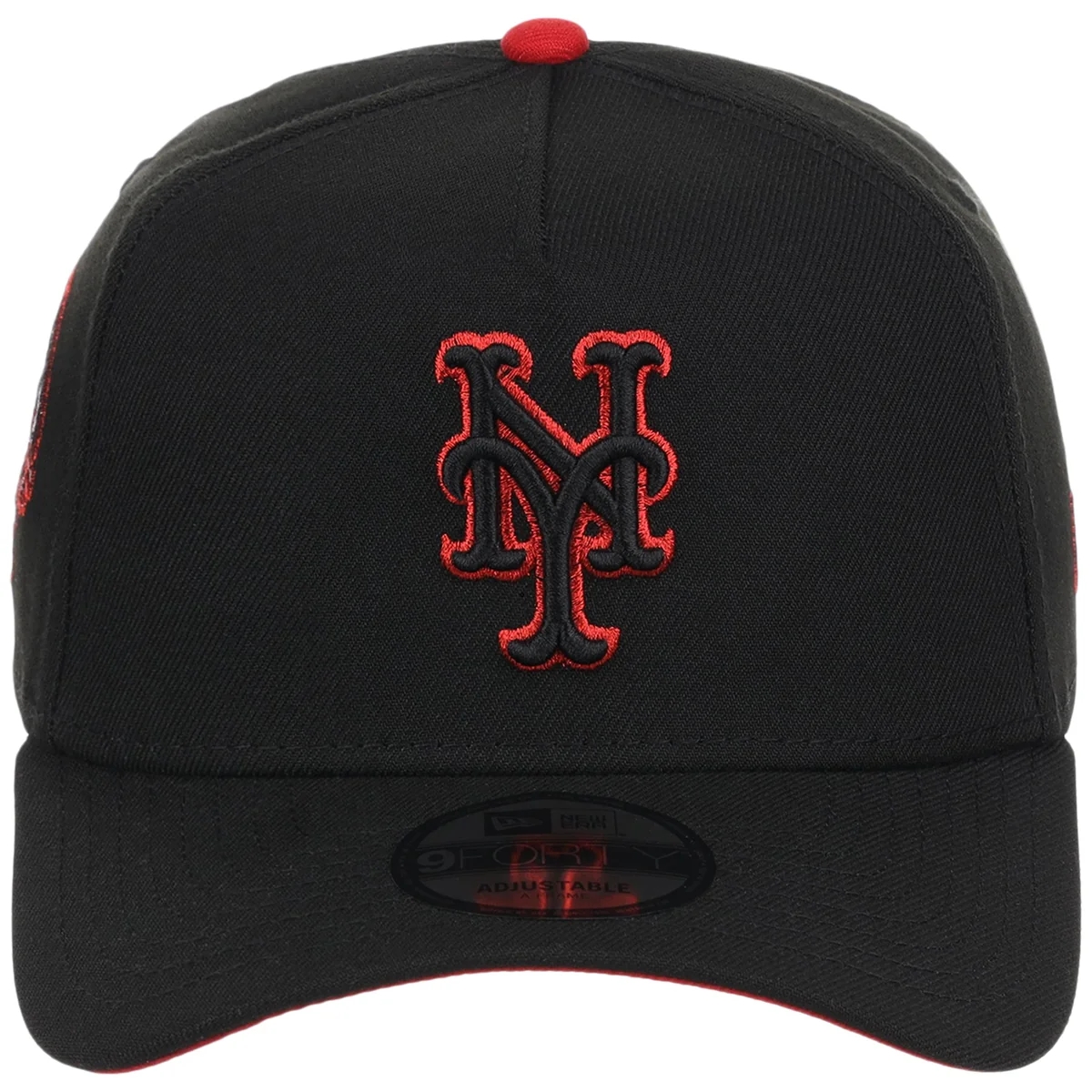 New York Mets MLB Midnight Massacre New Era 9FORTY detail view