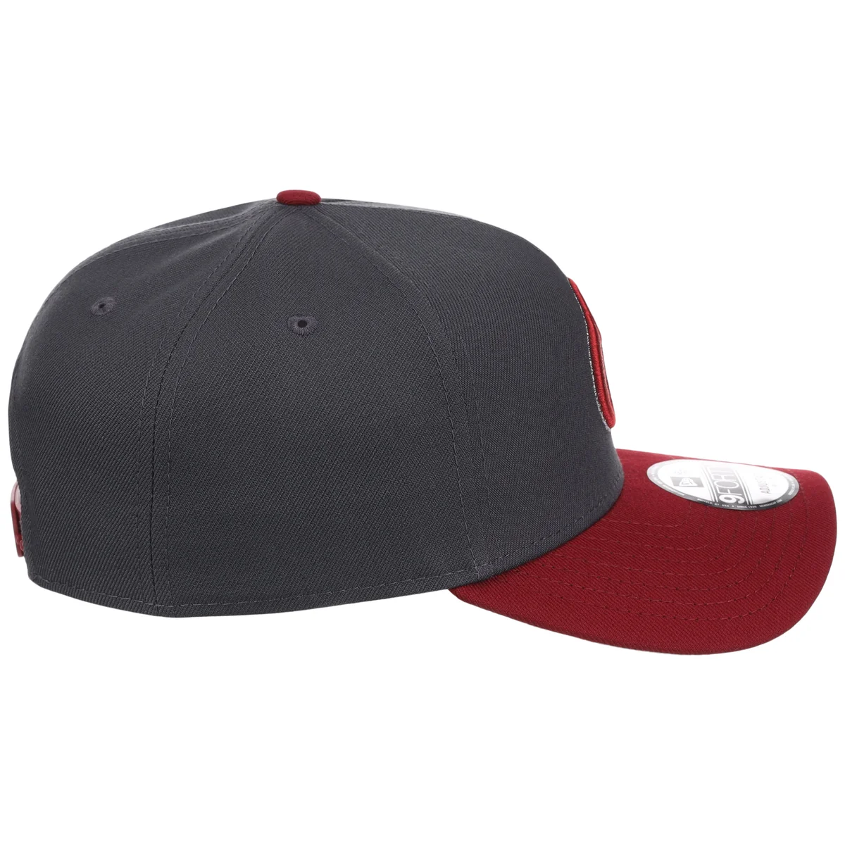 Baltimore Orioles MLB Graphite x Cardinal FASHION CORE New Era 9FORTY A-Frame detail view