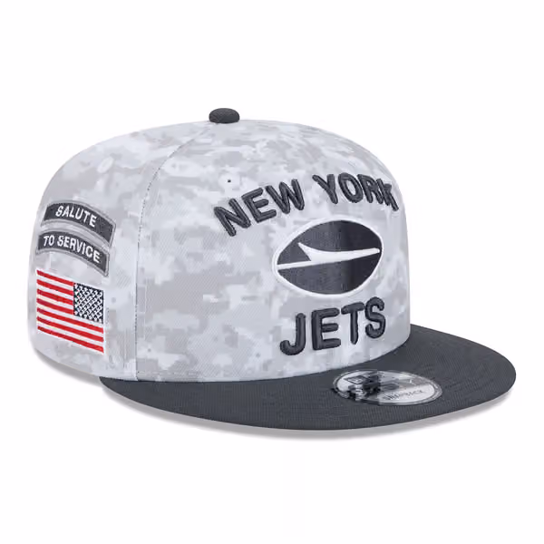 New York Jets 2024 NFL Salute to Service New Era 9FIFTY Snapback Cap product photo