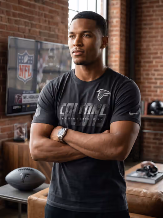 Atlanta Falcons 2026 NFL Sideline Team Issue Dri-Fit T-Shirt Black view 3