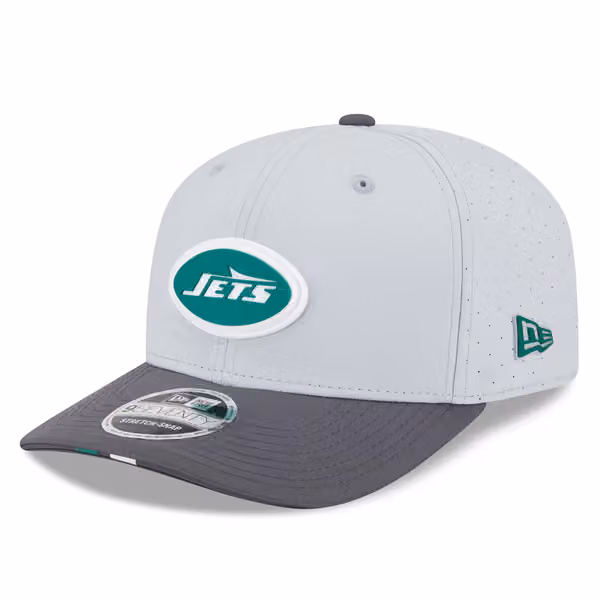 New York Jets 2025 NFL Training Camp New Era 9SEVENTY Stretch-Snap Cap CW Gray product photo