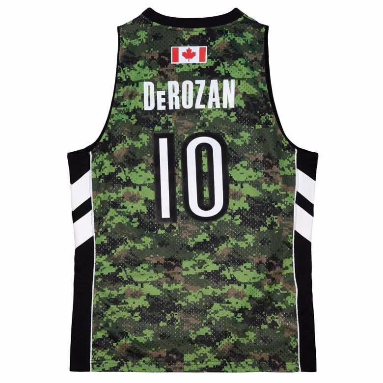 DeMar DeRozan #10 Toronto Raptors 2011-12 Mitchell & Ness Swingman NBA Jersey Camo view 2