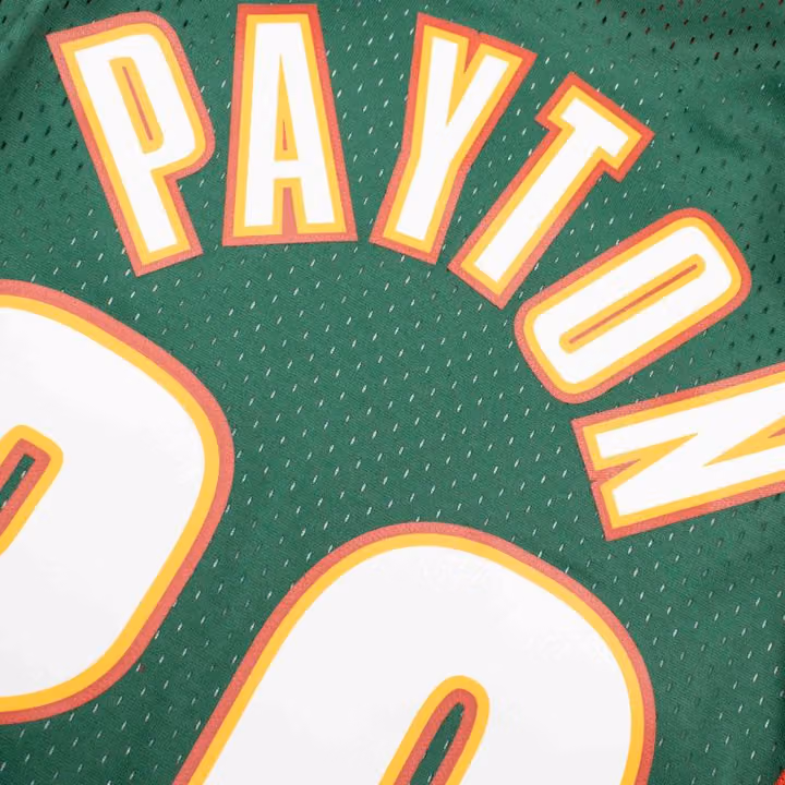 Gary Payton #20 Seattle SuperSonics 1995-96 Mitchell & Ness Swingman NBA Jersey view 4