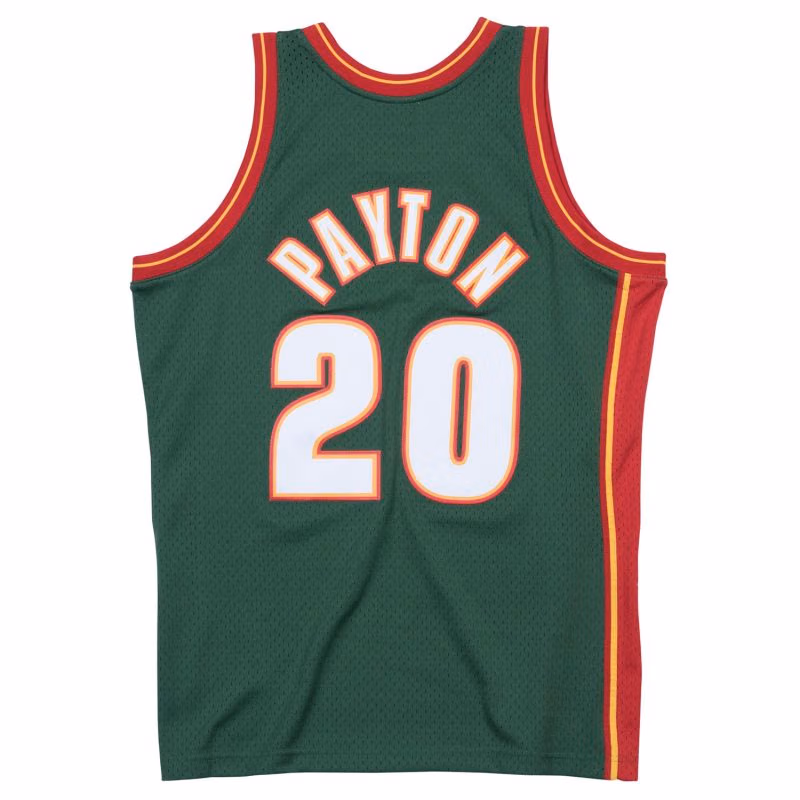 Gary Payton #20 Seattle SuperSonics 1995-96 Mitchell & Ness Swingman NBA Jersey view 2