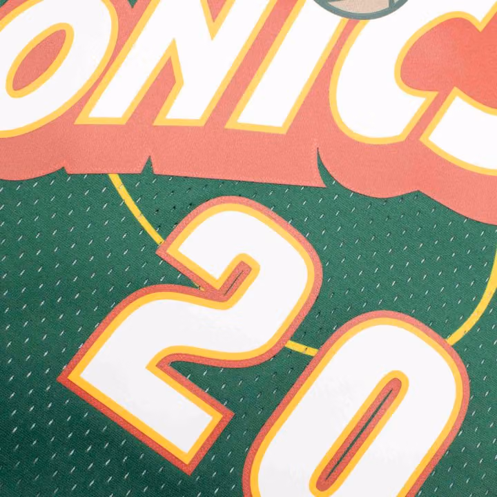 Gary Payton #20 Seattle SuperSonics 1995-96 Mitchell & Ness Swingman NBA Jersey view 5