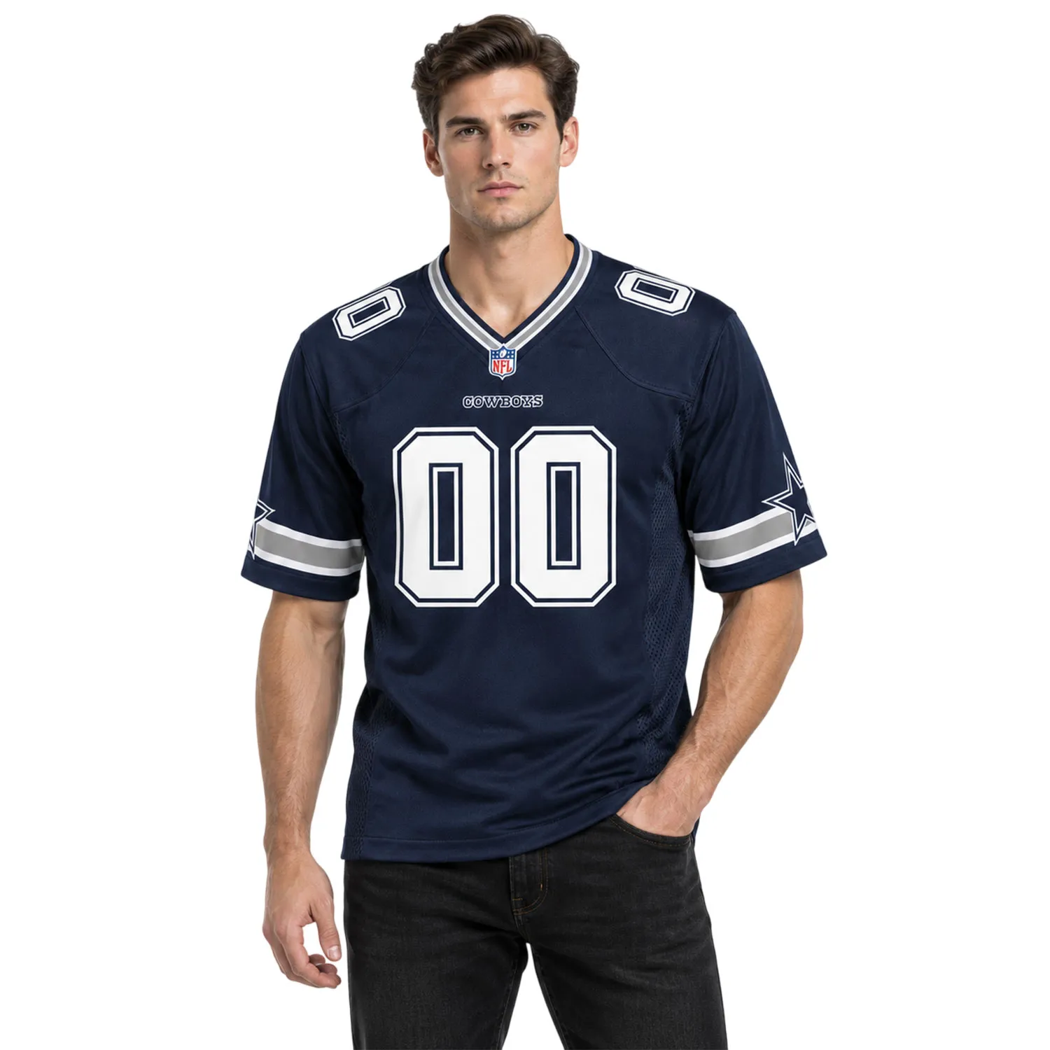 Dallas Cowboys Custom Jersey Dynamic NFL fan Apparel