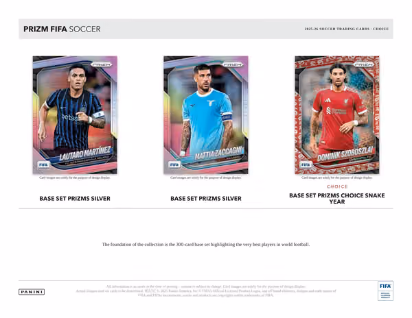 2025/26 Panini Prizm FIFA Fußball Choice Hobby Box view 2