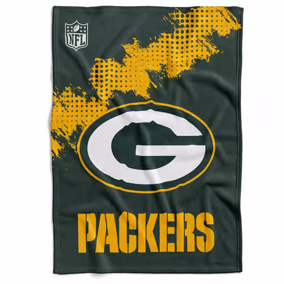 Green Bay Packers Corner Fleece NFL Blanket view 1