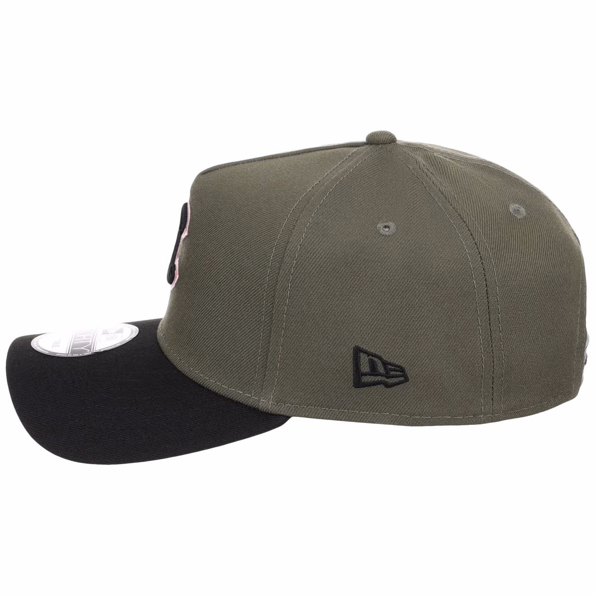 Chicago Cubs MLB Olive x Black & Pink FASHION CORE New Era 9FORTY A-Frame detail view