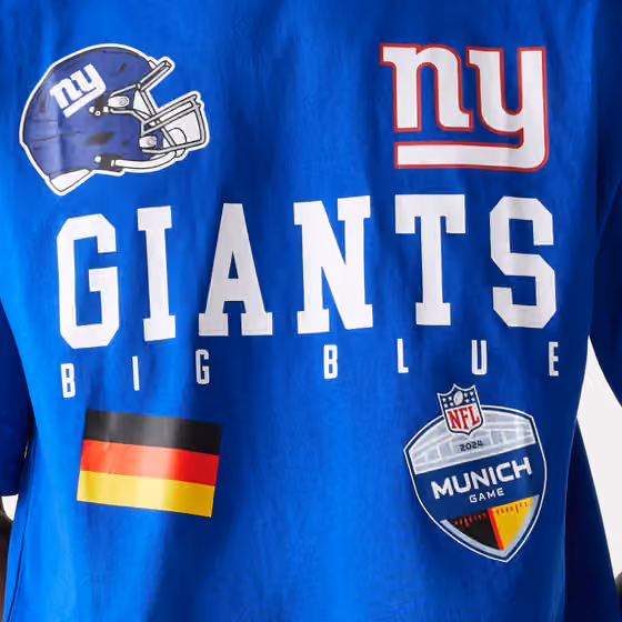2024 NFL Munich Game New York Giants Collegiate T-Shirt Blue view 3