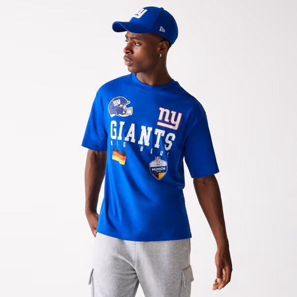 2024 NFL Munich Game New York Giants Collegiate T-Shirt Blue view 1