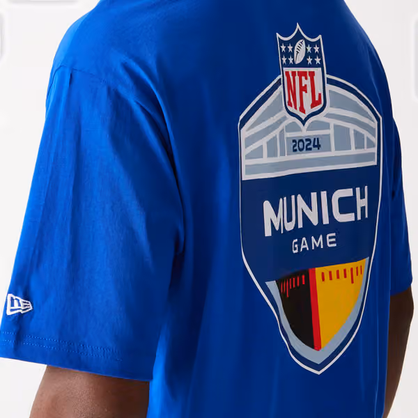 2024 NFL Munich Game New York Giants Collegiate T-Shirt Blue view 4