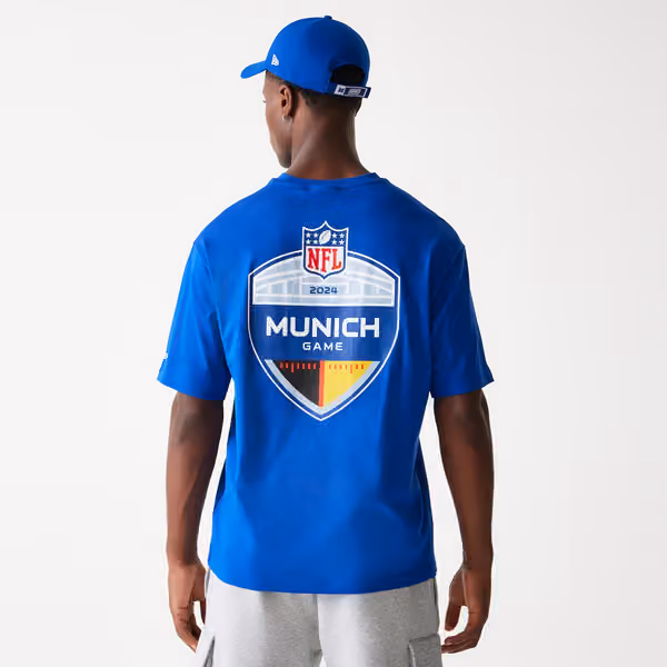 2024 NFL Munich Game New York Giants Collegiate T-Shirt Blue view 2