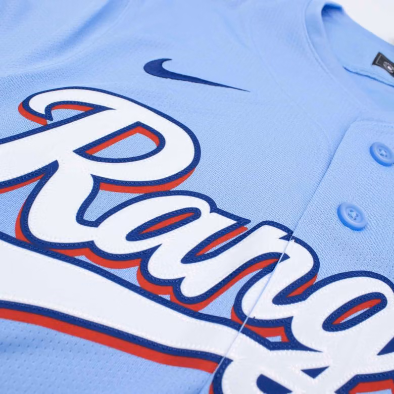 Texas Rangers Alternate Limited MLB Jersey Blue view 3