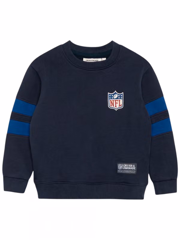 Benjamin als Footballer L&L '96 Crew Box NFL Sweater Navy (KIDS) view 2