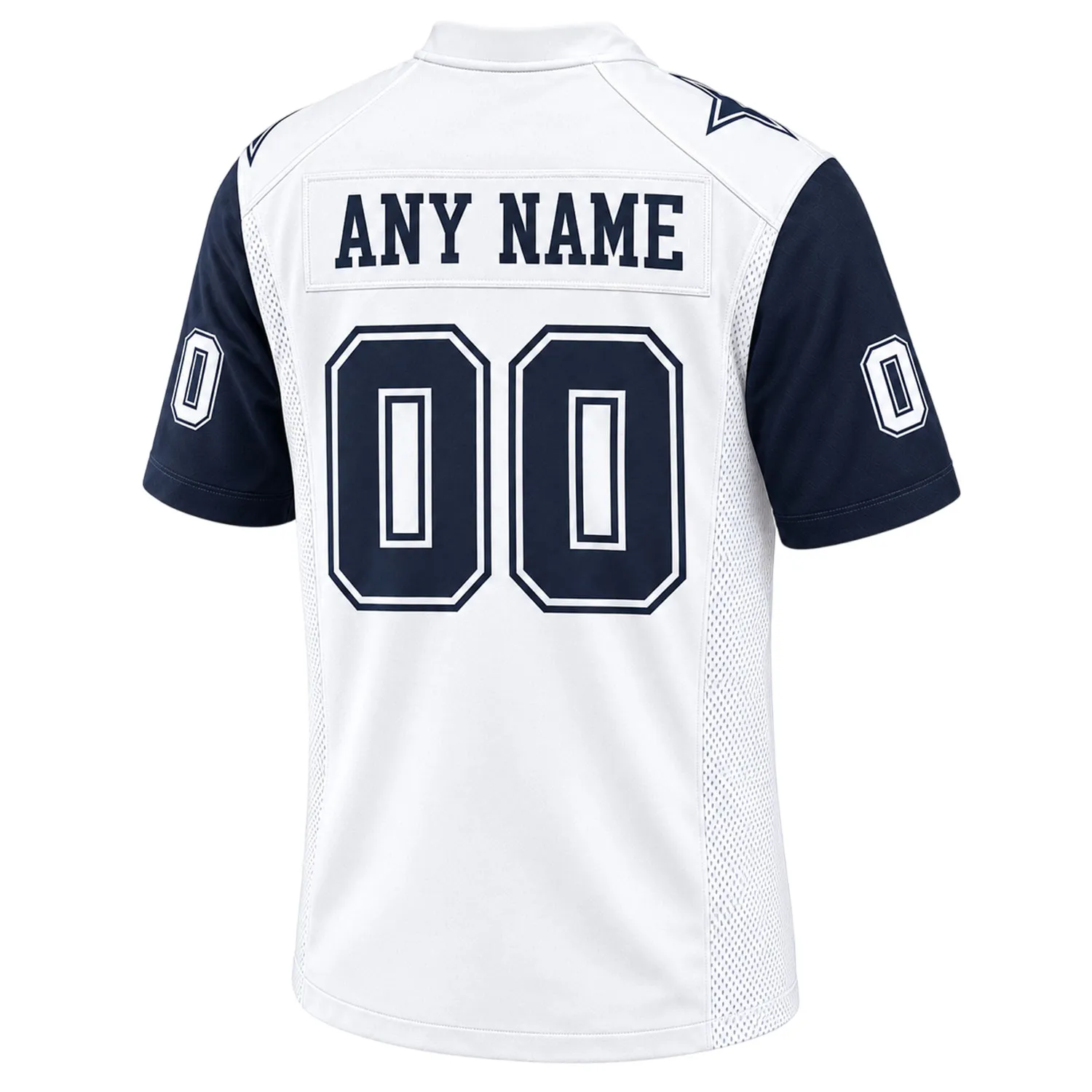 Dallas Cowboys White Jersey 2026 Custom Name and Number Bold Style