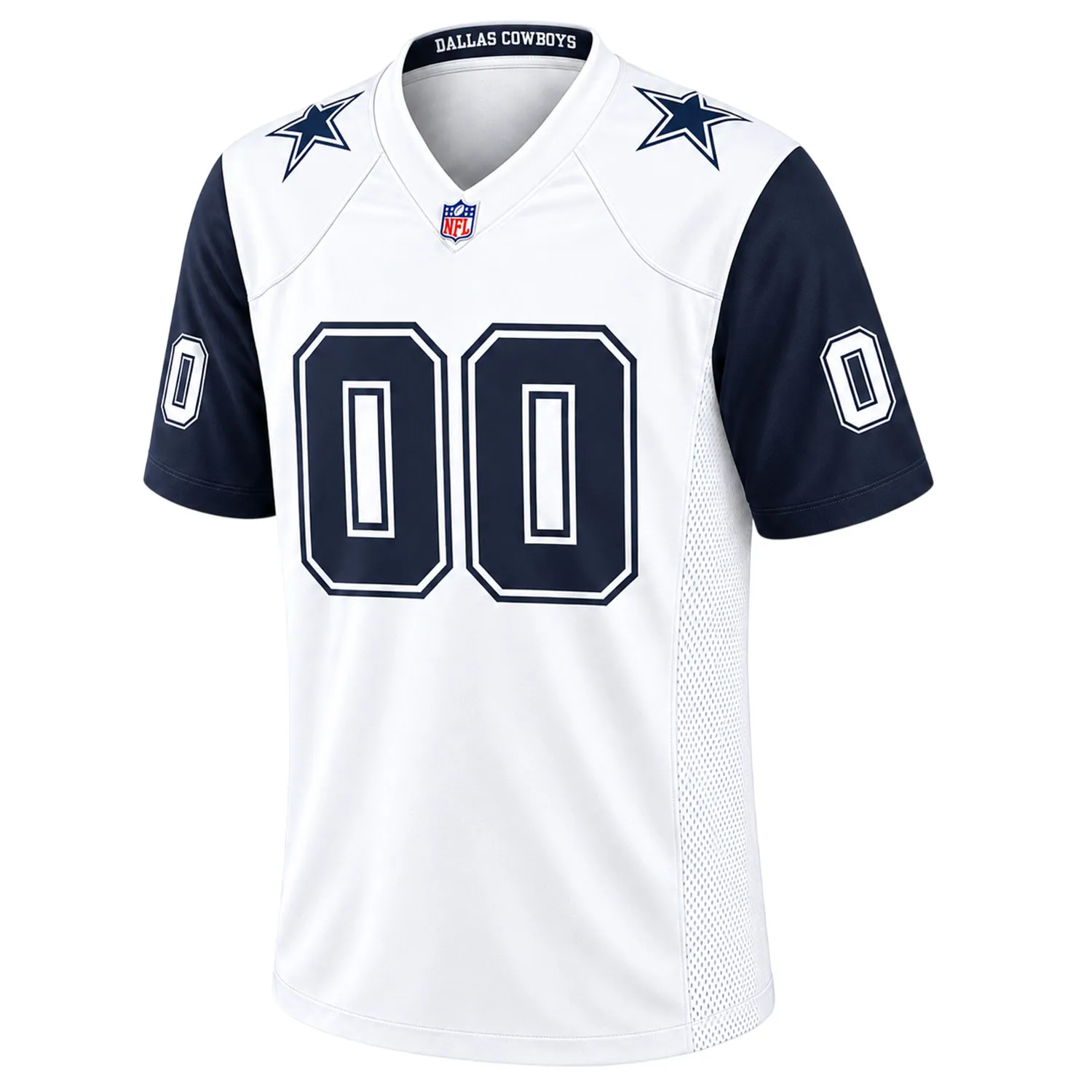 Dallas Cowboys White Jersey 2026 Custom Name and Number Bold Style