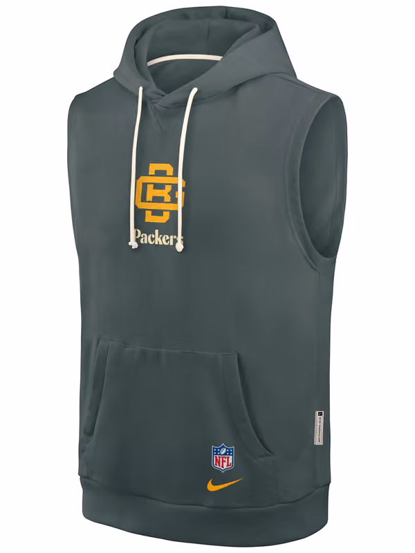 Green Bay Packers 2026 NFL Rivalries Sideline Sleeveless Hoodie view 2