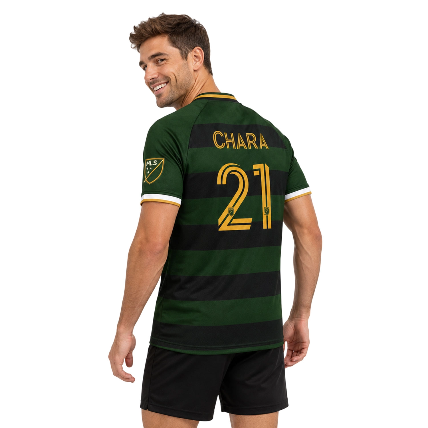 PTFC Diego Chara Jersey Exclusive Green Stripe Style