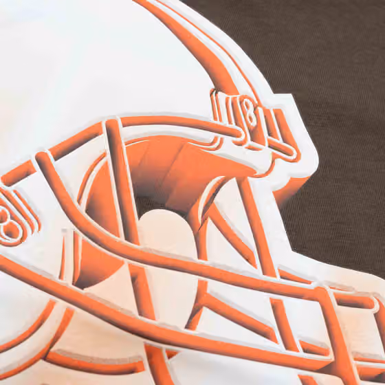 Cleveland Browns Chrome Logo NFL T-Shirt view 3