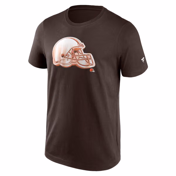 Cleveland Browns Chrome Logo NFL T-Shirt view 1