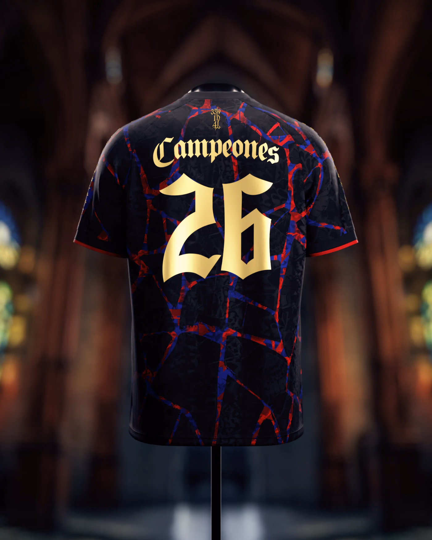 Jersevo Custom Personalized Barcelona 2026 Spanish Champions Jersey - Black back view