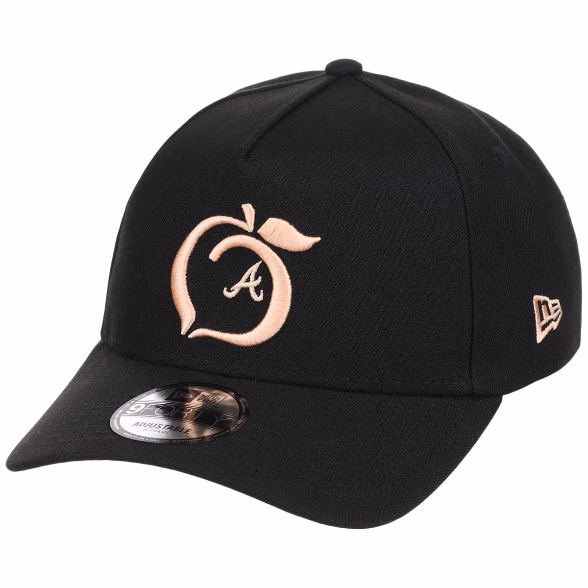 Atlanta Braves Peach Atlanta Crown the City New Era 9FORTY detail view