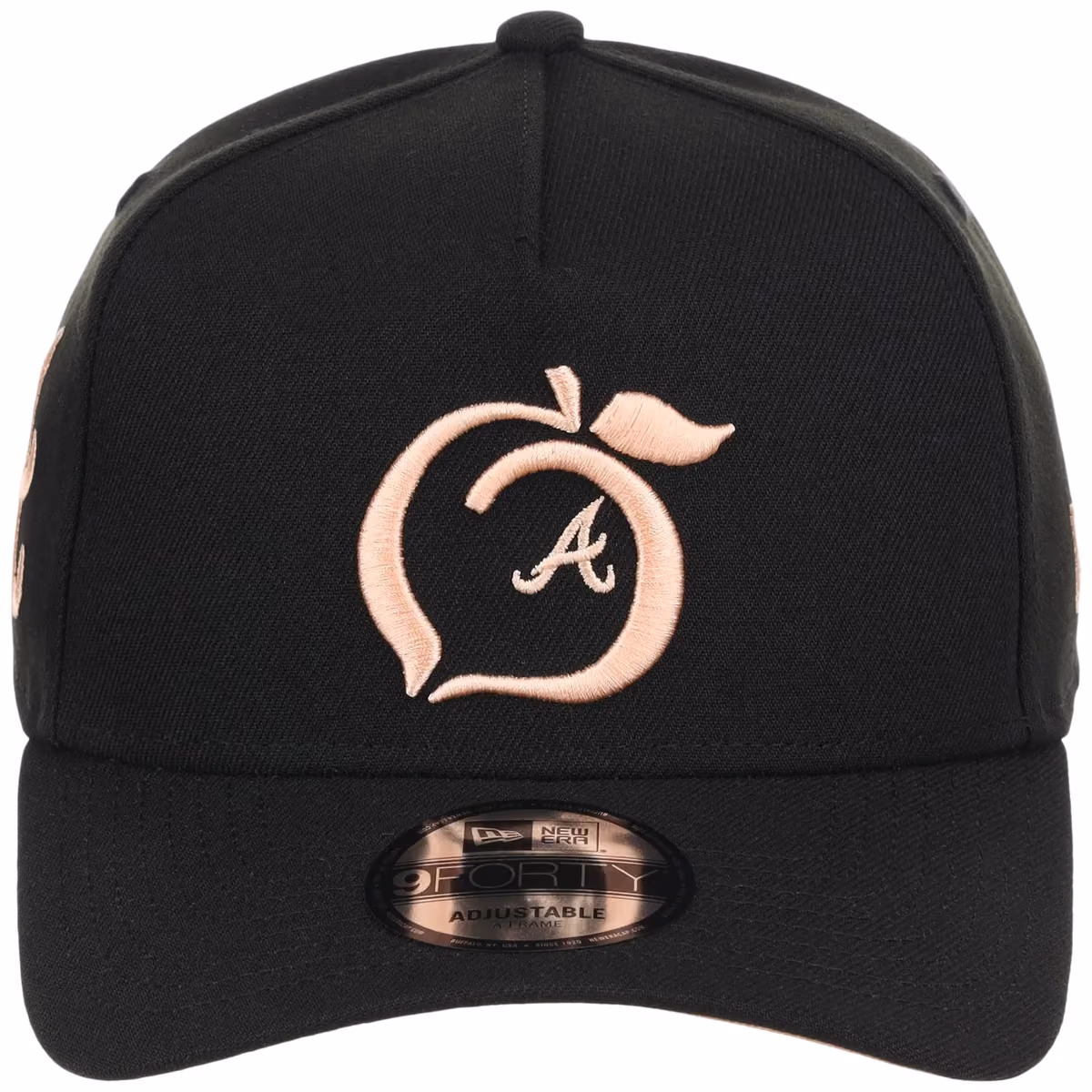 Atlanta Braves Peach Atlanta Crown the City New Era 9FORTY detail view