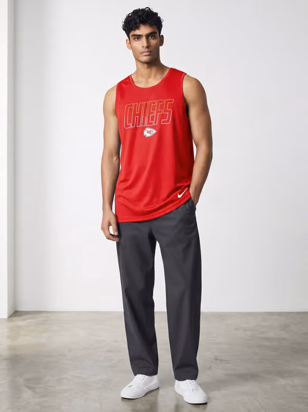 Kansas City Chiefs Miler Dri-FIT NFL Muscle Tank Top Red view 3